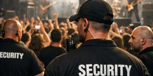 Security detail at a private corporate event